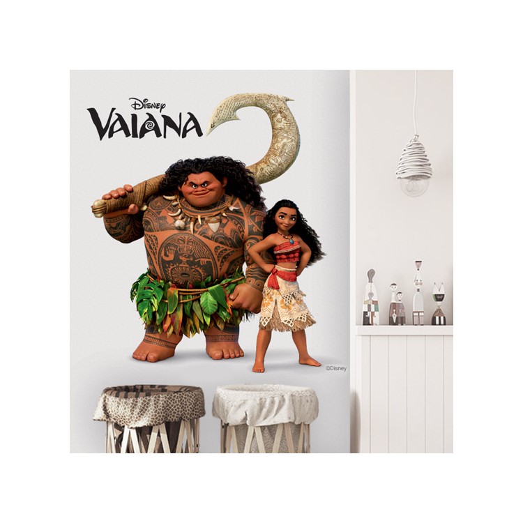 Αυτοκόλλητο Τοίχου Moana και Maui σε δράση