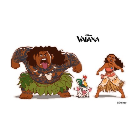 Moana and her friend on a bad mood