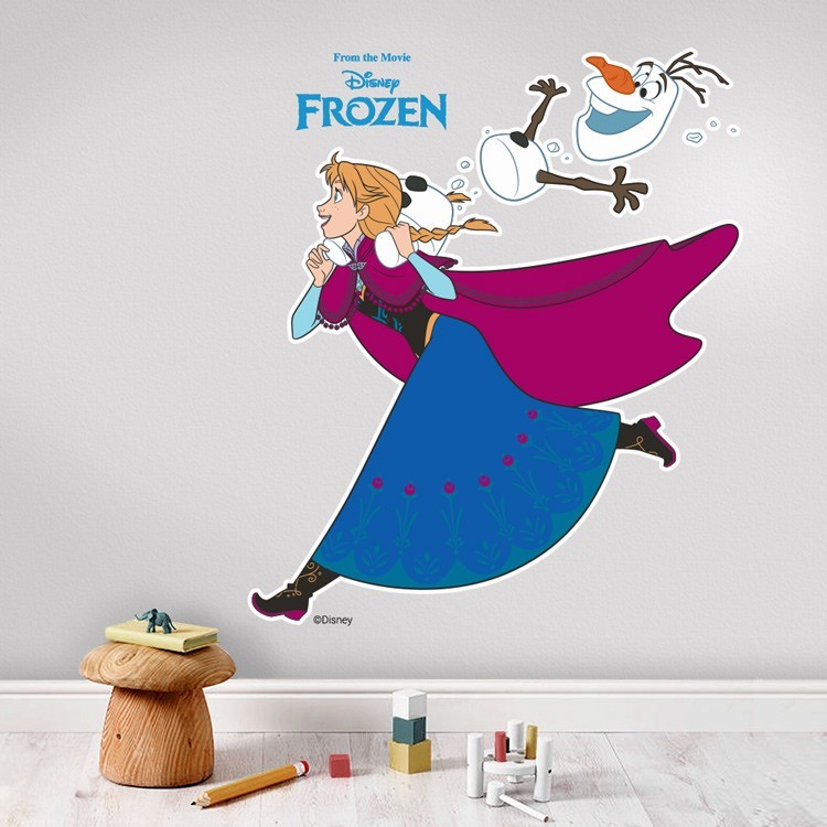 Αυτοκόλλητο Τοίχου Η Άννα και ο Όλαφ, Frozen!