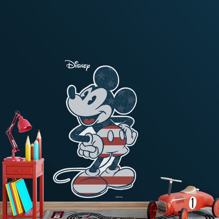 Αυτοκόλλητο Τοίχου Americano Mickey Mouse!