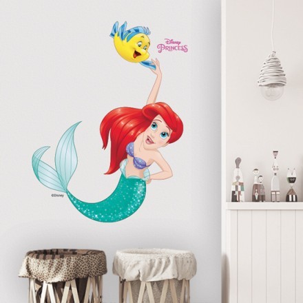 Happy Ariel Αυτοκόλλητο Τοίχου