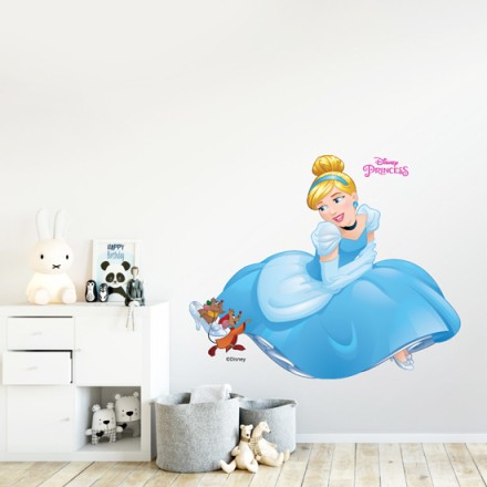 Cinderella παίζει χαρούμενη Αυτοκόλλητο Τοίχου
