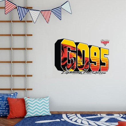G095 Lightning McQueen, Cars! Αυτοκόλλητο Τοίχου