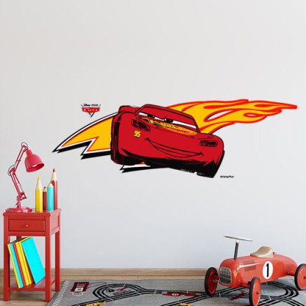 Lightning McQueen!!! Αυτοκόλλητο Τοίχου