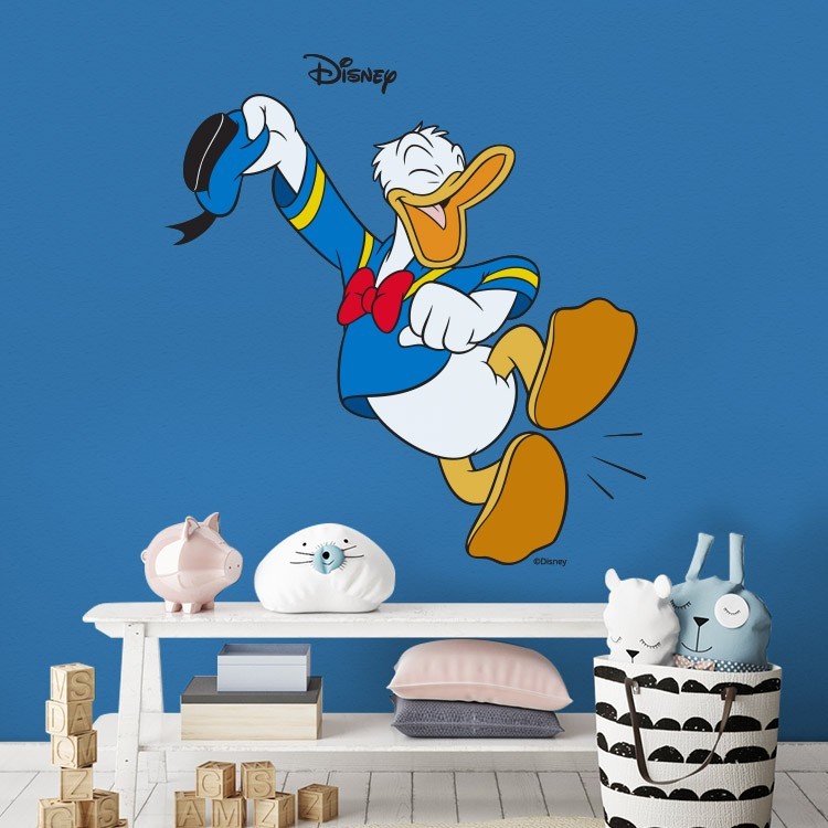 Αυτοκόλλητο Τοίχου Χαρούμενος Donald Duck!!