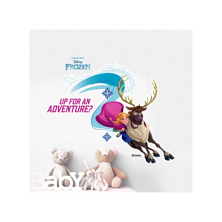 Αυτοκόλλητο Τοίχου Up for an adventure? Frozen