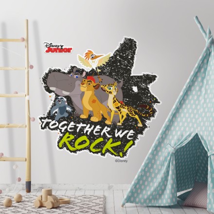 Μαζί ροκάρουμε με την παρέα της Lion Guard Αυτοκόλλητο Τοίχου
