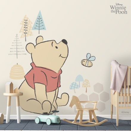 Ο Winnie The Pooh αγναντεύει! Ταπετσαρία Τοίχου