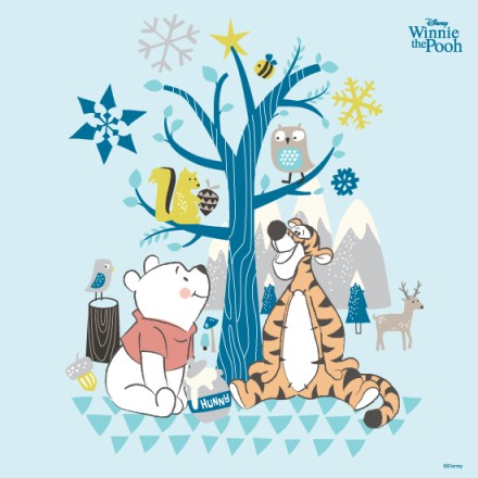 O Winnie the Pooh και η τίγρης κάτω από ένα δεντράκι!