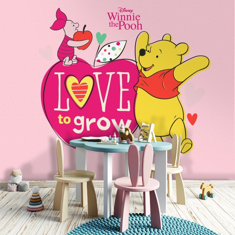 Ταπετσαρία Τοίχου Love to grow, Winnie the Pooh