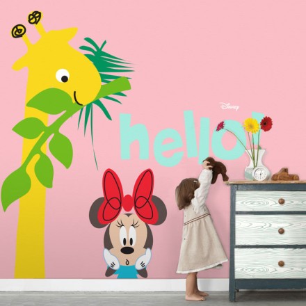 Hello Minnie Mouse! Ταπετσαρία Τοίχου