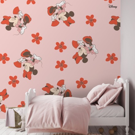 Minnie Mouse with flowers