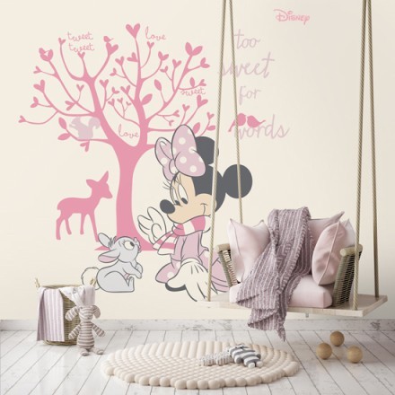 Minnie Mouse under the tree! Ταπετσαρία Τοίχου