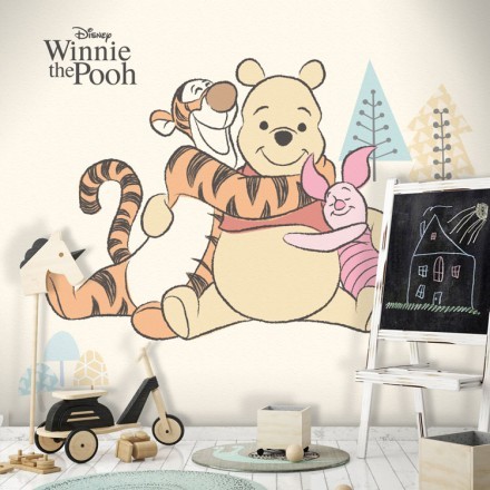 Tiger,Winnie the Pooh, Piglet Ταπετσαρία Τοίχου