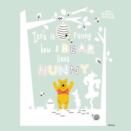 Isn't it funny how a bear likes hunny, Winnie the Pooh