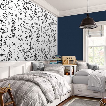 Sketch pattern of Mickey Mouse!