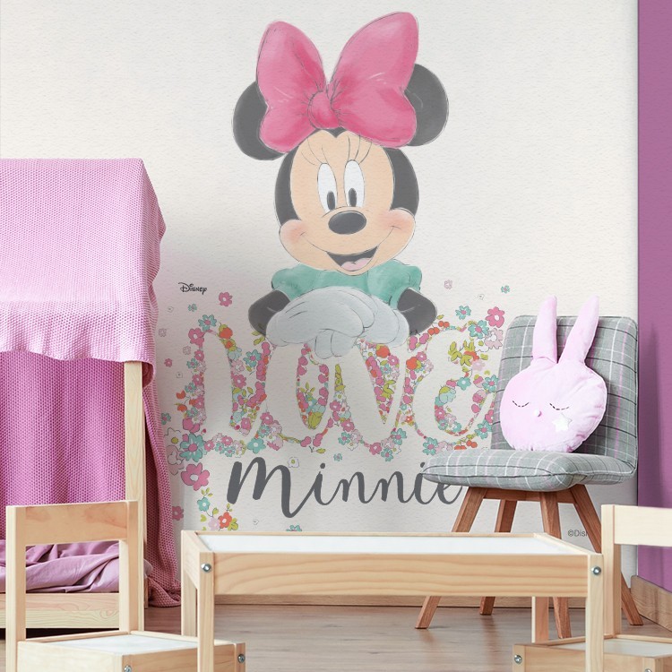 Ταπετσαρία Τοίχου Love Minnie Mouse!