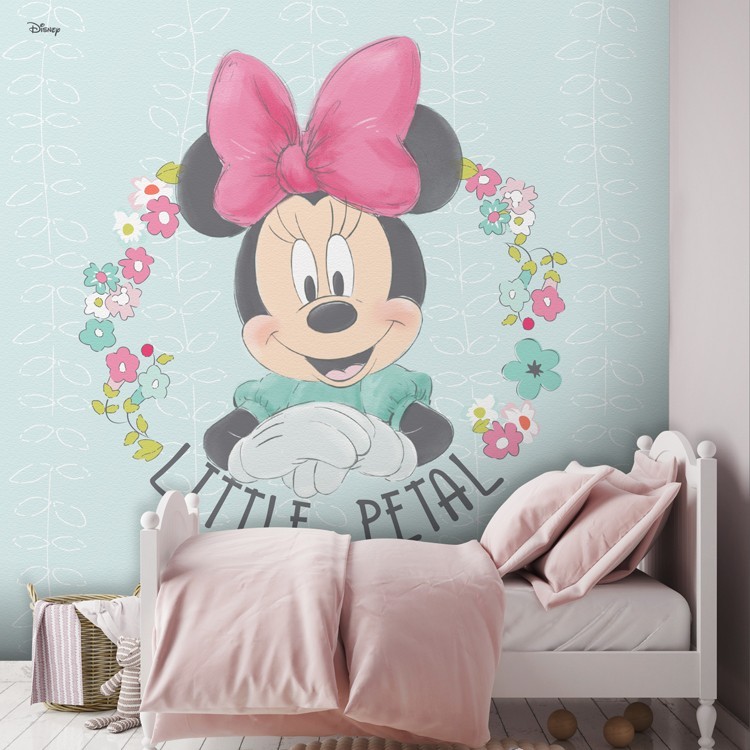 Ταπετσαρία Τοίχου Little petal, Minnie Mouse!