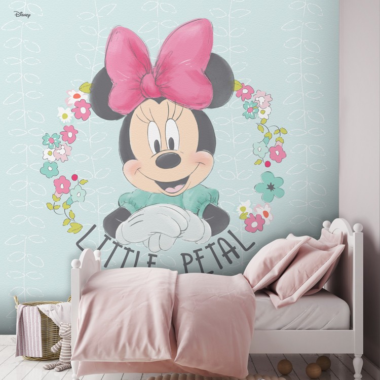 Ταπετσαρία Τοίχου Little petal, Minnie Mouse!