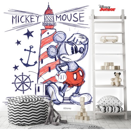 Ο Mickey Mouse δίπλα στον φάρο! Ταπετσαρία Τοίχου