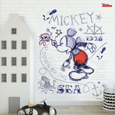 Mickey Mouse μέσα στο βυθό! Ταπετσαρία Τοίχου