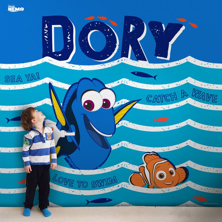 Ταπετσαρία Τοίχου Αγαπώ να κολυμπώ, Finding Dory