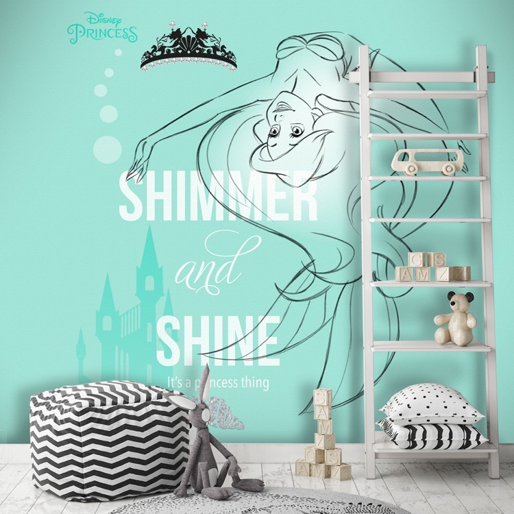 Ταπετσαρία Τοίχου Shimmer & Shine, Ariel