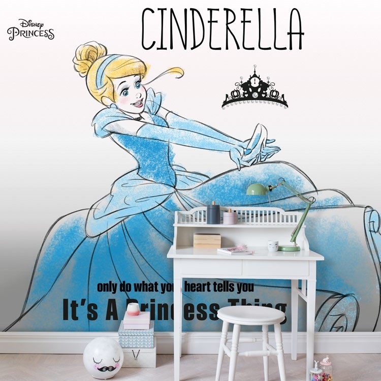 Ταπετσαρία Τοίχου Its a Princess thing, Cinderella