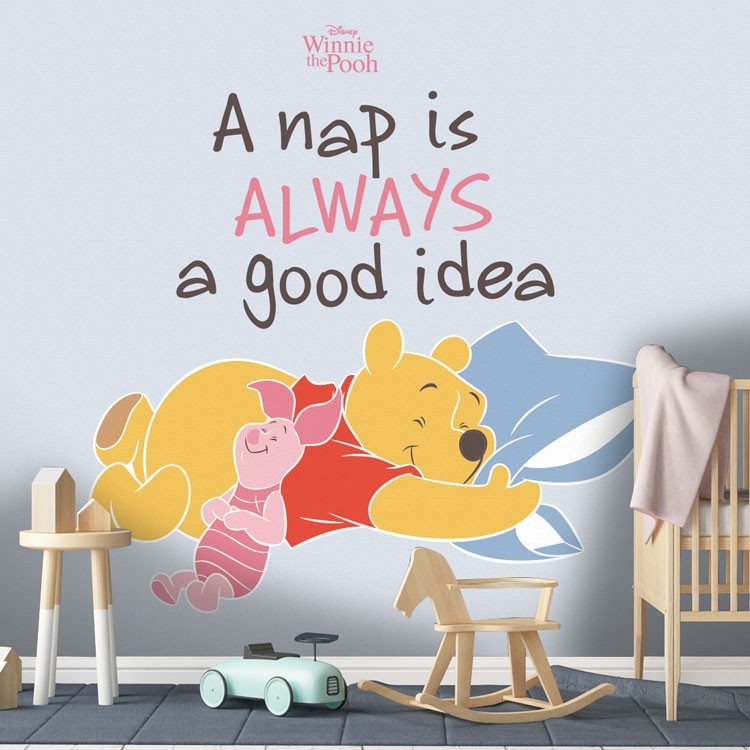 Ταπετσαρία Τοίχου A nap is always a good idea, Winnie the Pooh