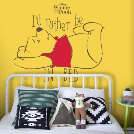 I'd rather be in bed, Winnie The Pooh Ταπετσαρία Τοίχου