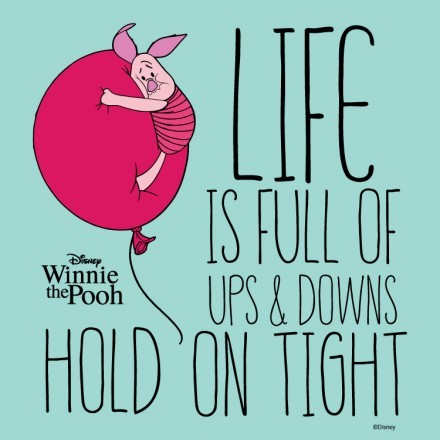 Life is full of  ups & downs, Winnie The Pooh