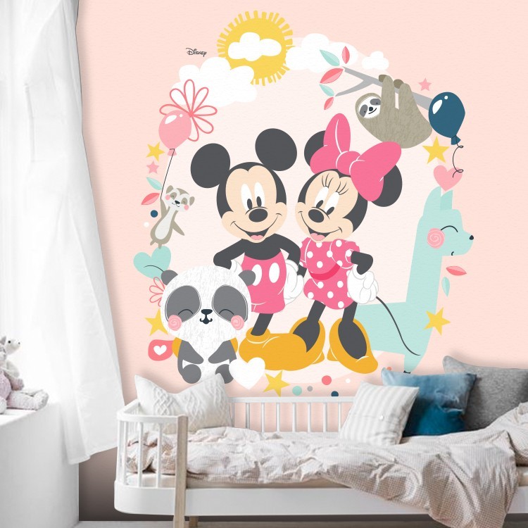 Ταπετσαρία Τοίχου Ο γλυκός Mickey και η Minnie Mouse!