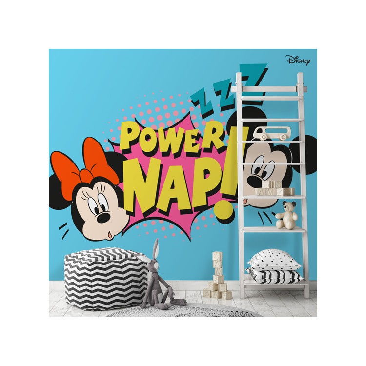 Ταπετσαρία Τοίχου Power nap Mickey