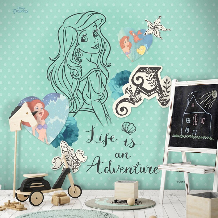 Ταπετσαρία Τοίχου Life is an adventure, Princess Ariel!
