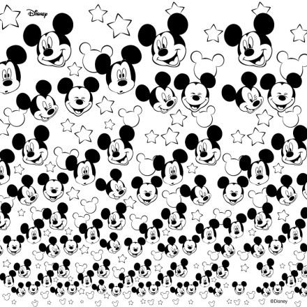 Ασπρόμαυρο μοτίβο με τον Mickey Mouse!