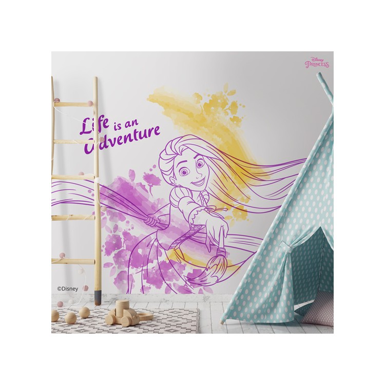 Ταπετσαρία Τοίχου Life is an adventure, Rapunzel