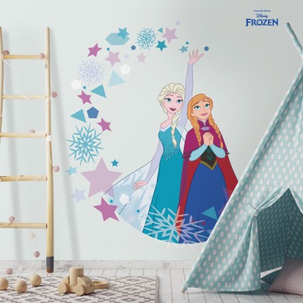 Frozen , οι αδερφές Άννα και Έλσα Ταπετσαρία Τοίχου