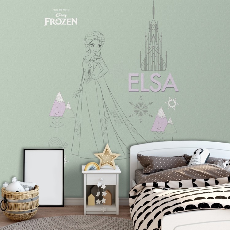 Ταπετσαρία Τοίχου Elsa , Frozen!