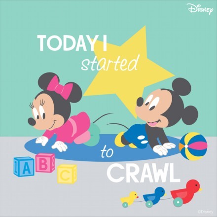 Σήμερα άρχισα να μπουσουλάω με τον Mickey & Minnie Mouse!