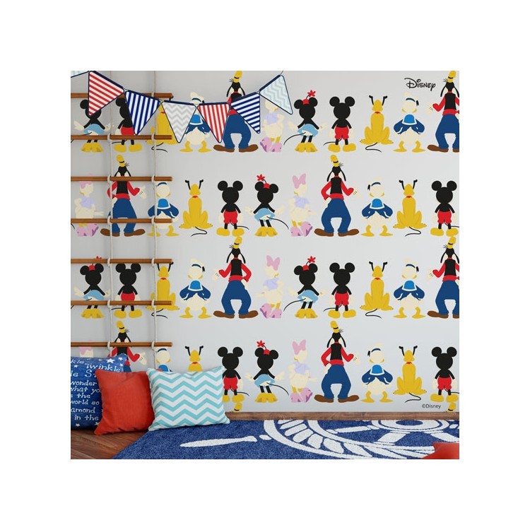 Ταπετσαρία Τοίχου Mickey, Minnie Mouse, Donald Duck, Goofy & Pluto!