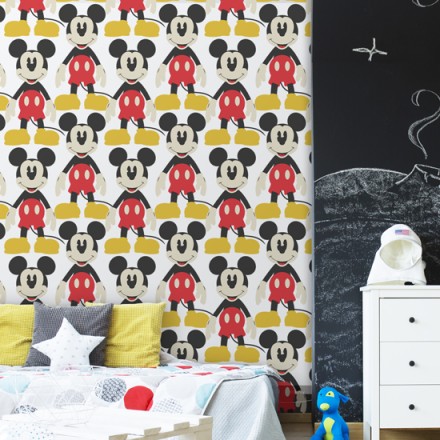 Mickey Mouse με το κόκκινο παντελόνι του! Ταπετσαρία Τοίχου