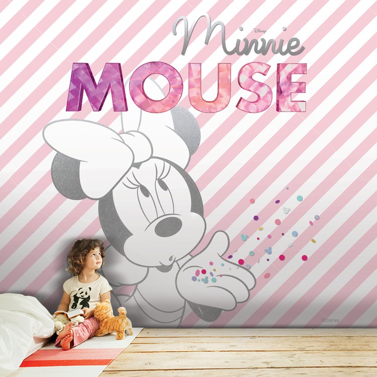 Ταπετσαρία Τοίχου Χαριτωμένη Minnie Μouse!!