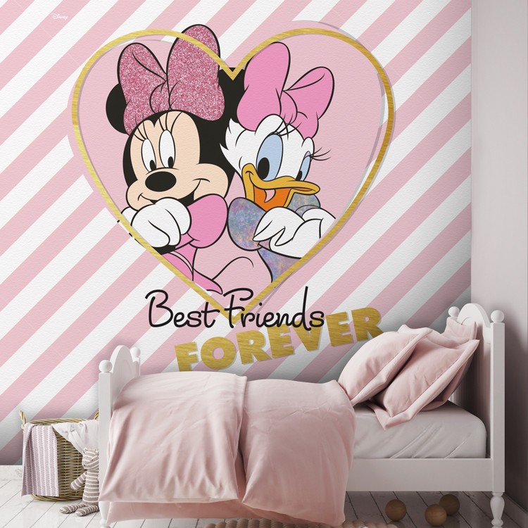 Ταπετσαρία Τοίχου Best friends, Minnie and Daisy!