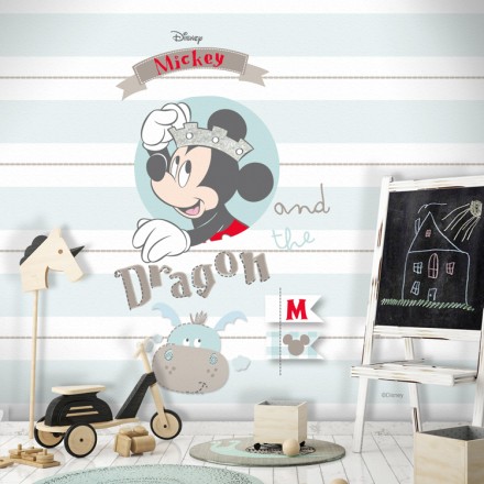 Ο Mickey και ο Δράκος! Ταπετσαρία Τοίχου