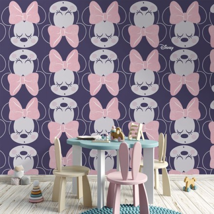 Pink Minnie Mouse Ταπετσαρία Τοίχου