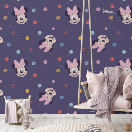Πολύχρωμη Minnie Mouse Ταπετσαρία Τοίχου