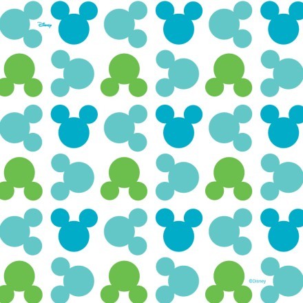Πράσινο μοτίβο με τον Μickey Mouse!