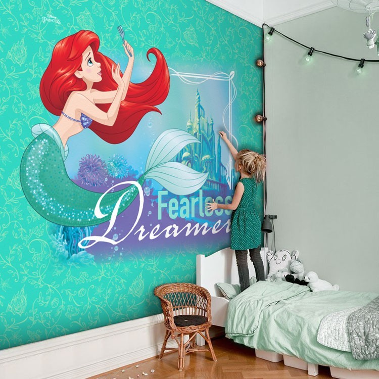 Ταπετσαρία Τοίχου Fearless Dreamer, Princess Ariel!