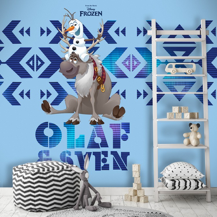 Ταπετσαρία Τοίχου Sven & Olaf, Frozen