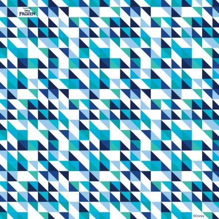 Blue and white pattern, Frozen